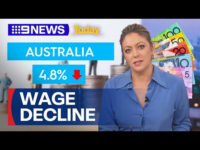 Australia's wage growth among worst worldwide | 9 News Australia