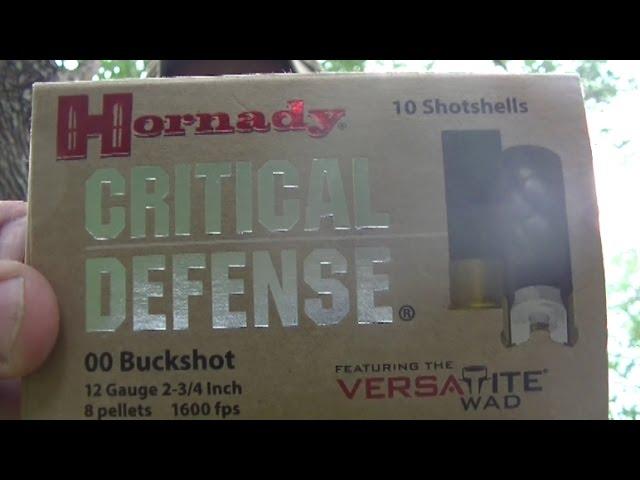 HORNADY CRITICAL DEFENSE 12g buckshot demo