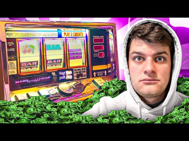 PUTTING 6 FIGURES INTO A SLOT MACHINE! ($2000 PER SPIN!)