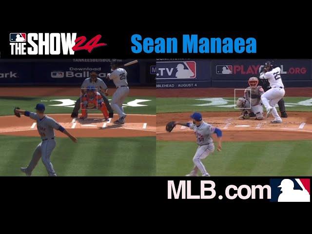 ️  Sean Manaea - MLB the Show 24 vs Real Game Pitching Motion