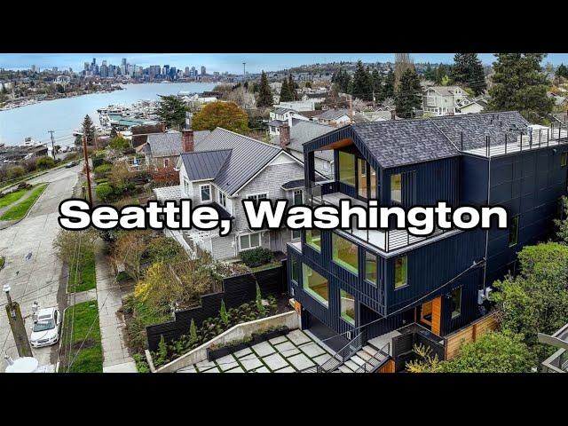 $3,500,000 Seattle Washington Luxury Home Tour with PANORAMIC VIEWS of ICONIC Seattle Skyline