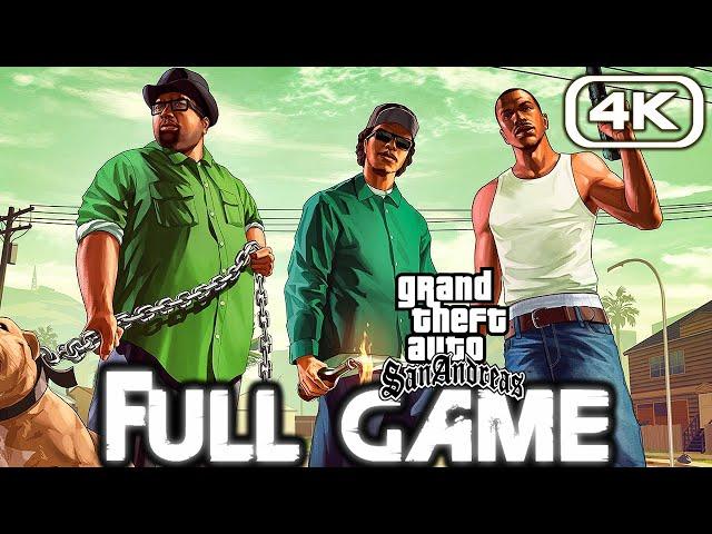 GTA SAN ANDREAS Gameplay Walkthrough FULL GAME (4K 60FPS) No Commentary