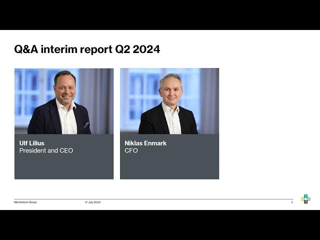 Momentum Group Q2 2024 - Q&A