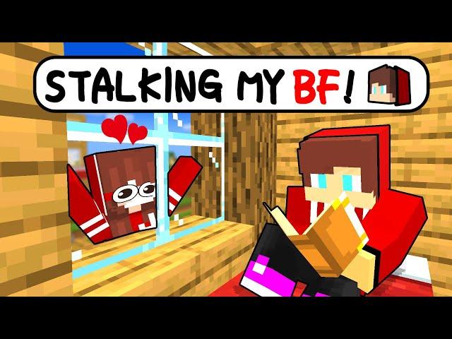 STALKING my BOYFRIEND JJ  - Minecraft Animation [Maizen Mikey and JJ]