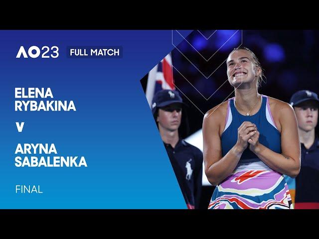 Elena Rybakina v Aryna Sabalenka Full Match | Australian Open 2023 Final