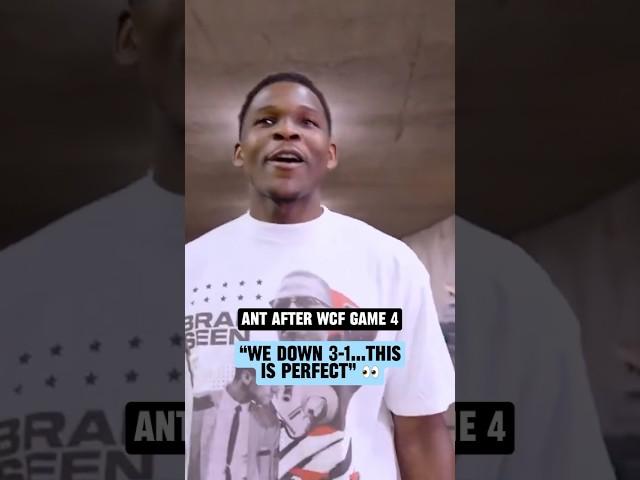 Ant & the Wolves have "nothing to lose"  (via @timberwolves)