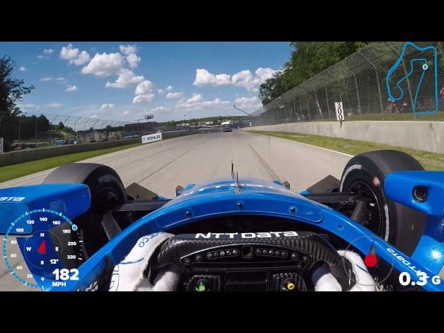 VISOR CAM: Tony Kanaan at Road America