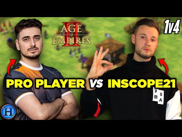 A Huge German Streamer Challenged me In a 1v4 AoE2