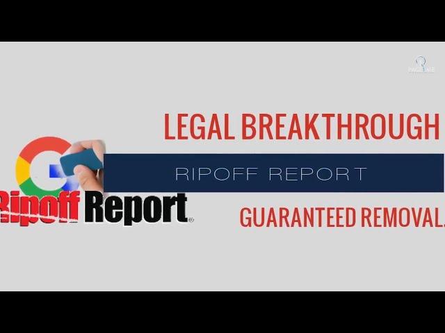 RipOff Report Removal Common Law Countries