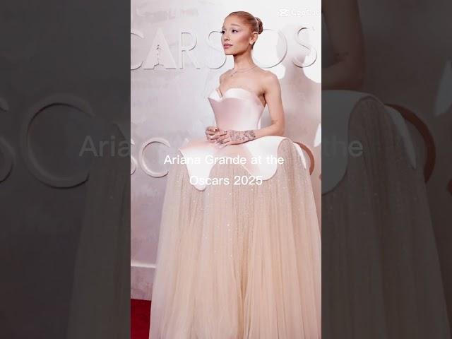 Ariana Grande floats into the Oscars 2025 red carpet#shorts #trending#fashion #foryou #fyp #edit #yt