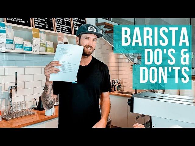 Barista do's and don't's when making coffee (Advice for Baristas)