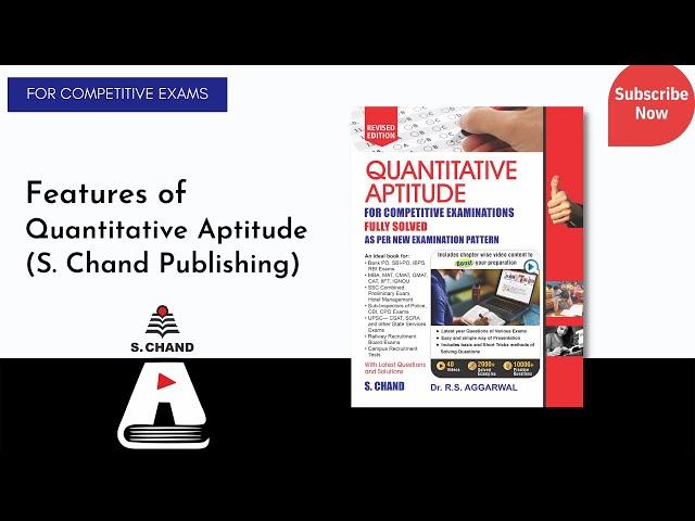 Features of Quantitative Aptitude book | Numerical Ability Books | S Chand Academy