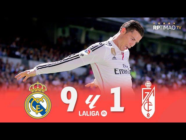 Real Madrid 9 x 1 Granada (C. Ronaldo 5 Goals) ● La Liga 14/15 Goals & Highlights ᴴᴰ