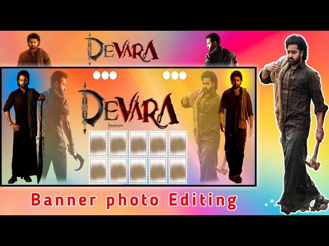 #Devara movie banner photo Editing in mobile phone  Devara photo Editing in #photo_editor_app