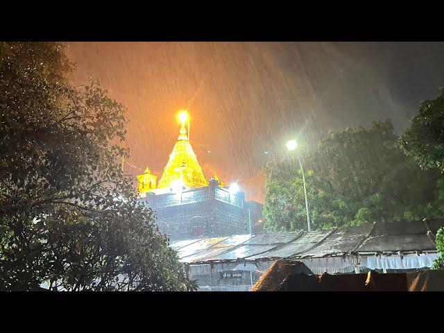 Shirdi Heavy Rain on Sai Temple | साई मंदिर पर रात भर बरसती रही बारीश | I Love Shirdi