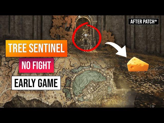 Elden Ring Draconic Tree Sentinel Cheese At Capital Outskirts | Kill Tree Sentinel Without Fight!