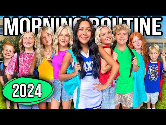  FiRST DAY of SCHOOL *2024* MORNiNG ROUTiNE w/ My 10 KiDS!