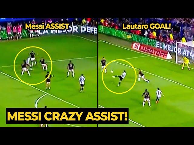 Messi reaction after BRILLIANT ASSIST for Lautaro Martinez GOAL against Peru | Football News Today