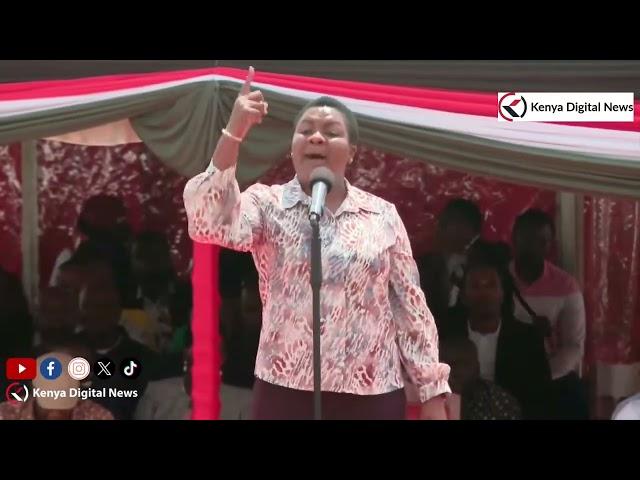 Listen to What Kisii Woman Rep Donya told DP Kindiki Face to face in Kisii!!