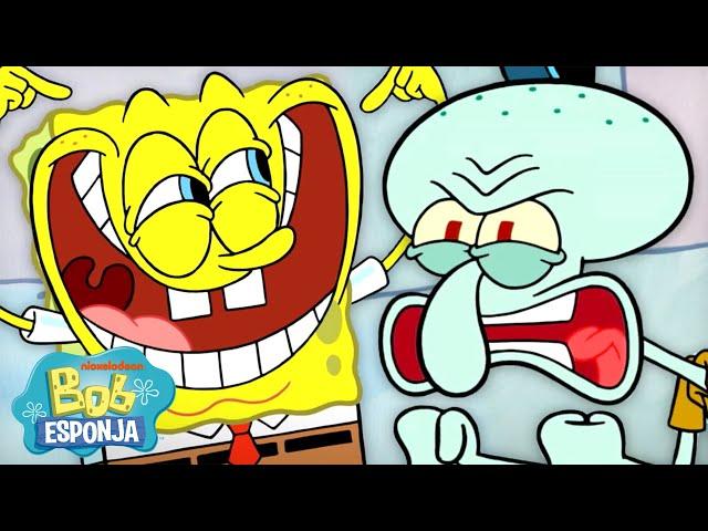 Bob Esponja | 60 minutos de Calamardo MUY fastidiado   | Bob Esponja en Español