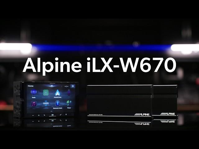 Alpine iLX-W670 touchscreen receiver | Crutchfield