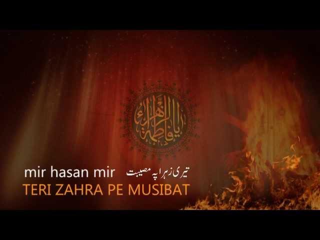 Teri Zahra Pe Musibat - Mir Hasan Mir Noha 2013