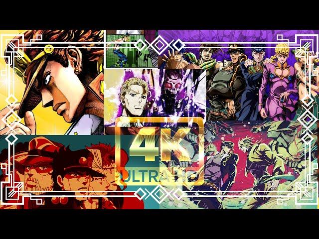 JoJo's Bizarre Adventure - All Openings / Intros | 4K 60FPS