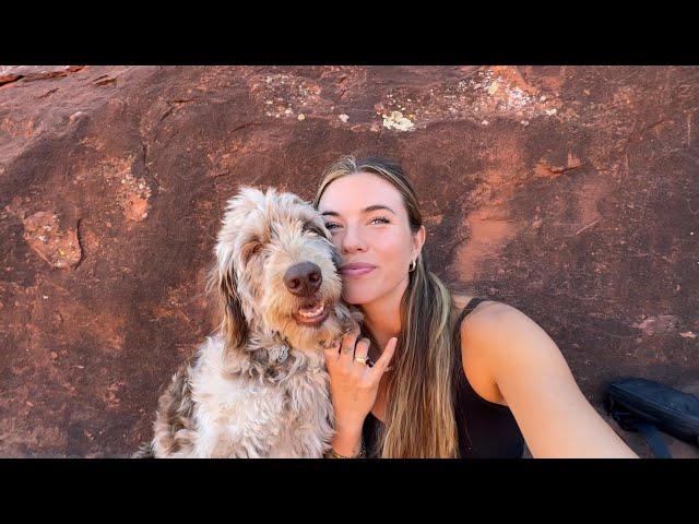 VLOG! Sedona Vortex, tent camping *alone* in the forest, full moon ceremony, A BEAR?!!!?