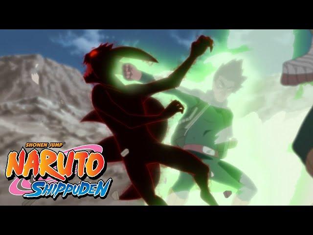 Guy and Lee vs Kyuubi | Naruto Shippuden