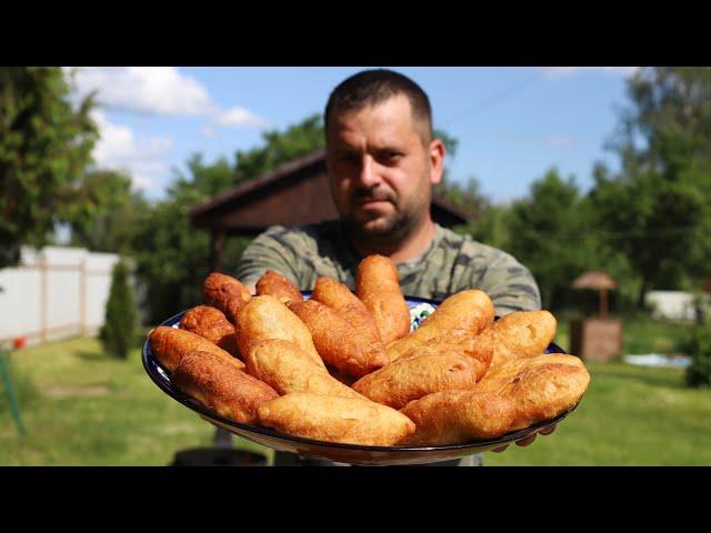 САМЫЕ ВКУСНЫЕ ПИРОЖКИ С КАПУСТОЙ В КАЗАНЕ НА КОСТРЕ