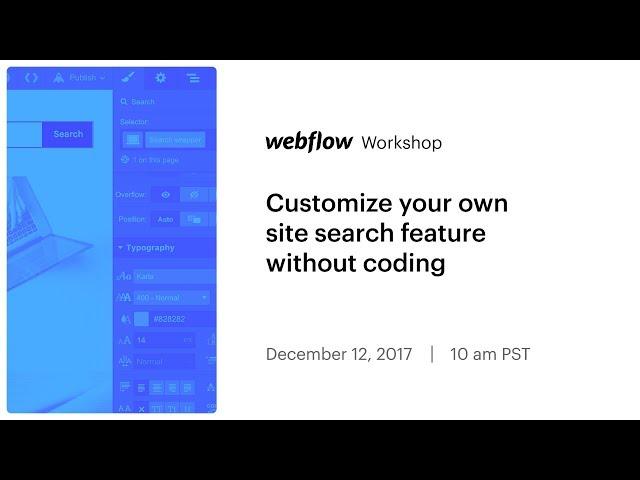 Customize your own site search feature without coding