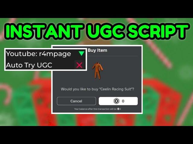 [FREE UGC] Christmas Obby Roblox Script INSTANT UGC SCRIPT