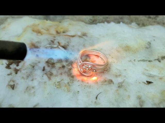 Twisted silver ring making  How to make a ring jewelry