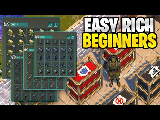 THE EASIEST WAY TO GET RICH FOR BEGINNERS! FULL GUIDE STEP BY STEP - Last Day on Earth: Survival