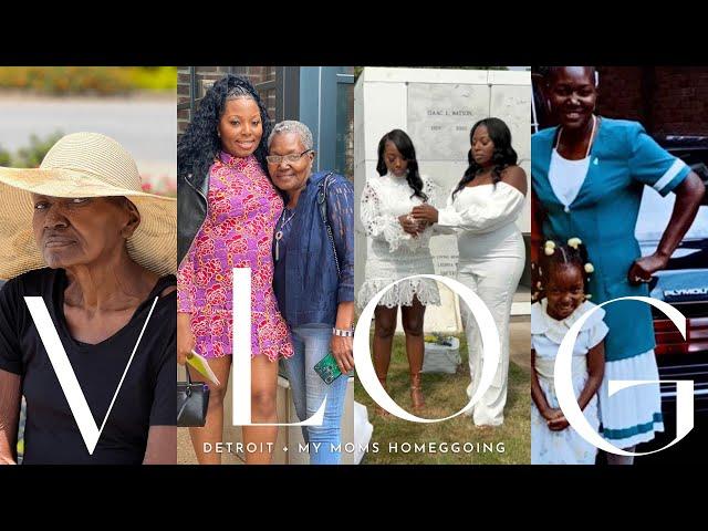 My moms home going ceremony & Detroit | Lexlo Vlogs