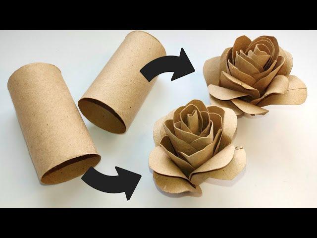 DIY Gorgeous Roses ️ | Toilet Paper Rolls Craft | Create Something Beautiful for Your Home