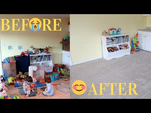 EXTREME CLEAN WITH ME /  TOY DECLUTTER  / PLAYROOM MEGA MESS | Ana Andrea Xoxo