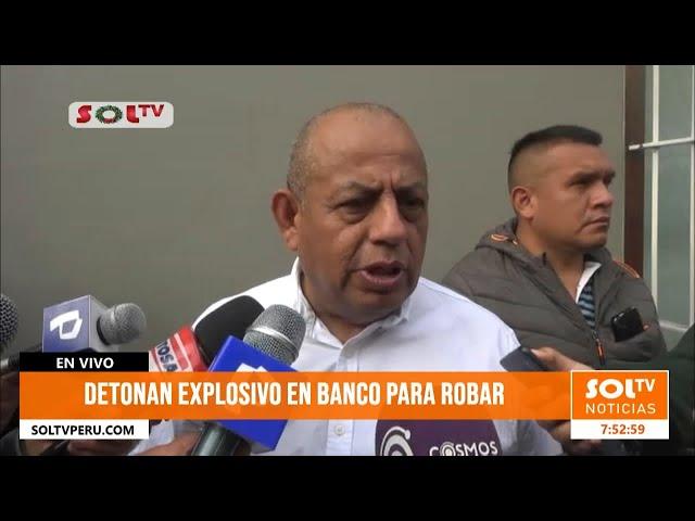 Trujillo: coronel Revoredo se pronuncia ante detonación y robo en banco