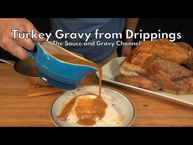 How to Make Gravy from Turkey Drippings | Christmas Turkey Gravy | Turkey with Gravy | Easy Gravy