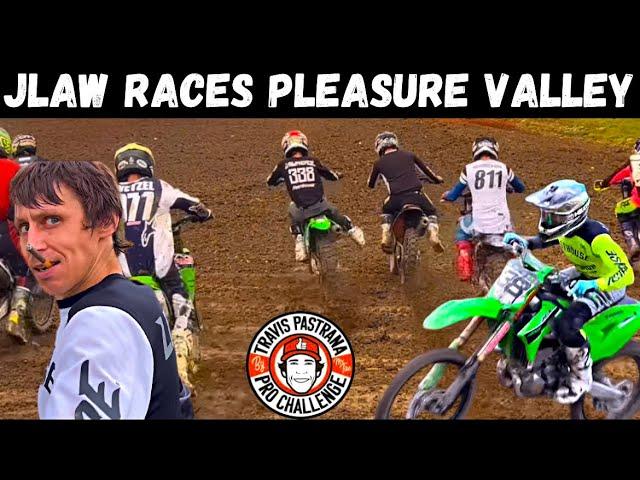 RIDE ALONG - Jlaw Races the Travis Pastrana Pro Challenge at Pleasure Valley MX