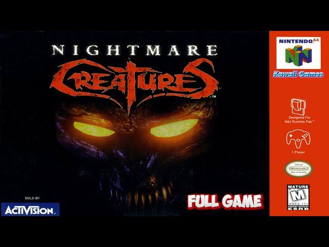 Nightmare Creatures [N64] Longplay Gameplay Walkthrough Full Movie Game