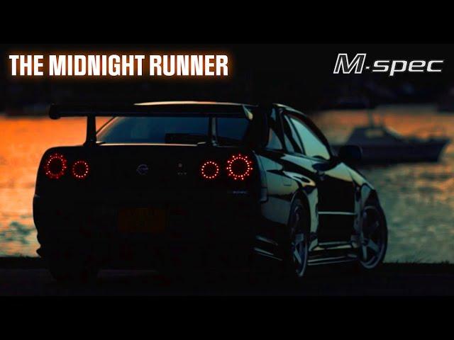 The Midnight Runner - Nissan Skyline R34 GTR M-spec