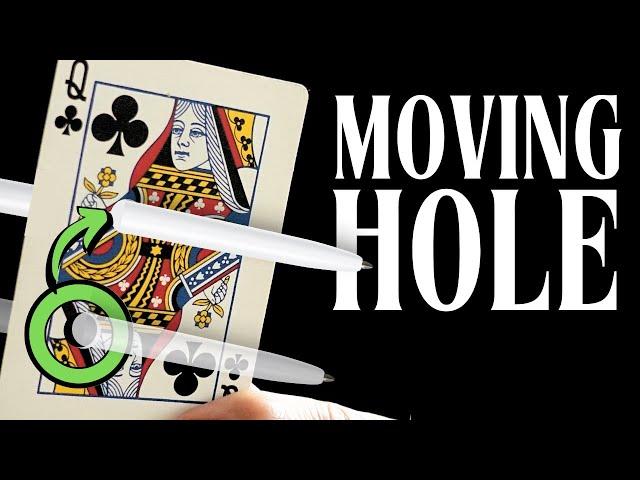 HOLE MOVES!! AMAZING CARD TRICK