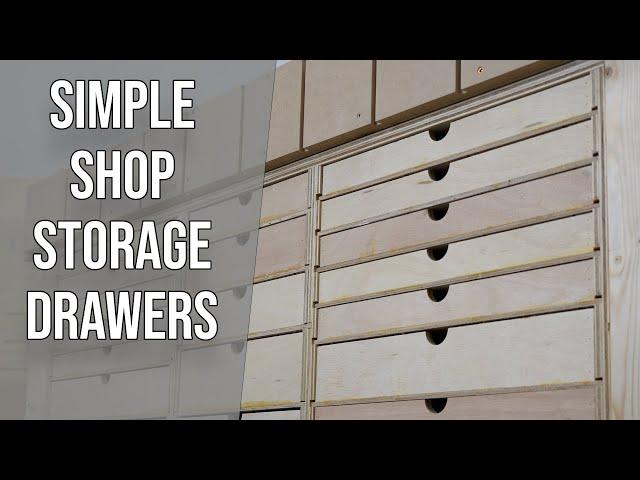 How to Build Simple Shop Storage Drawers