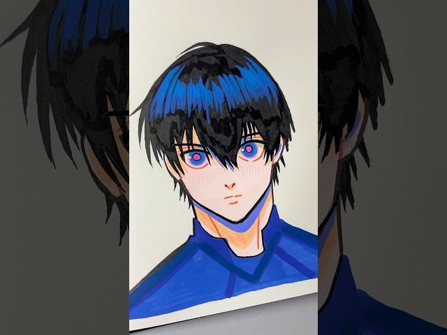 drawing isagi yoichi #drawing #bluelock