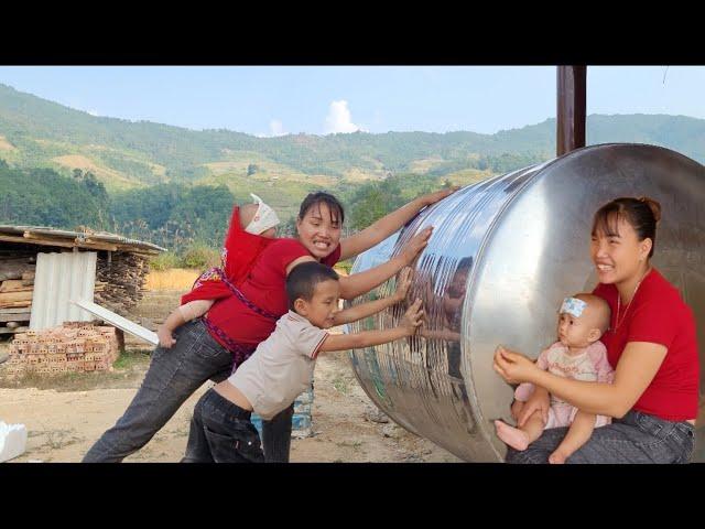 Duyen took care of Bao Nguyet's illness and dried corn in barrels