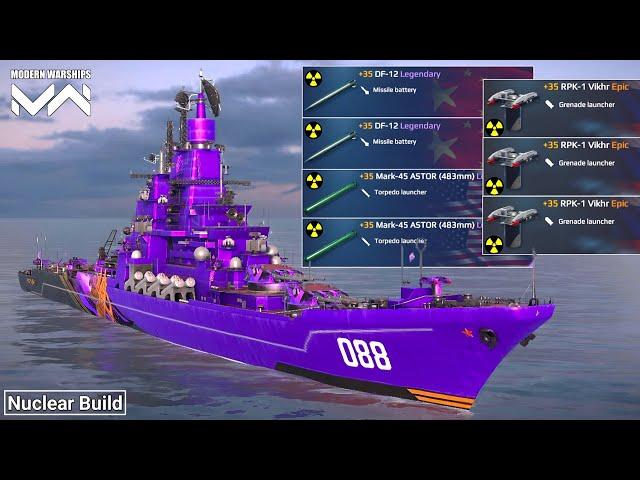 RF Admiral Isakov With Full Nuclear ️ Build in Action - Modern Warships