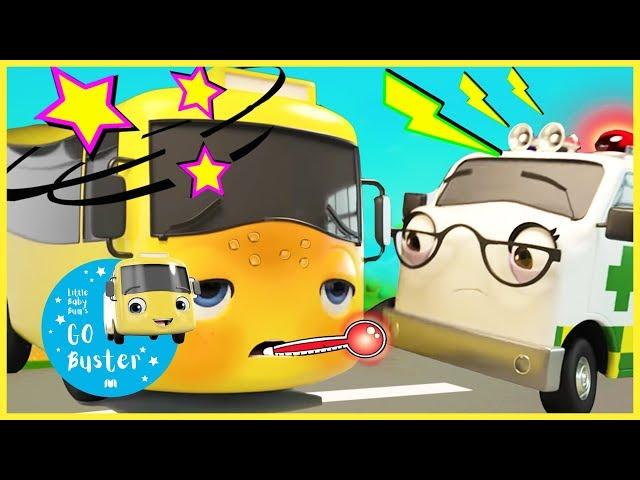 Buster is Sick | GoBuster Official  ABCs and 123s | Nursery Rhymes | Kids Videos