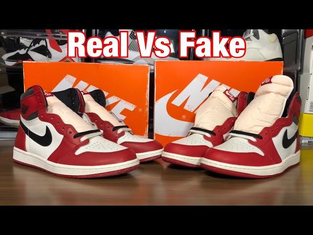 Air Jordan 1 Chicago Lost and Found Real Vs Fake Review. W/Blacklight and weight comparisons