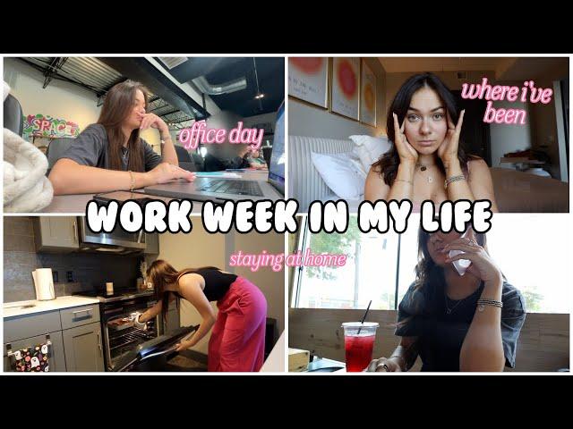 WORK WEEK IN MY LIFE | going to the office, apartment tours + where I've been